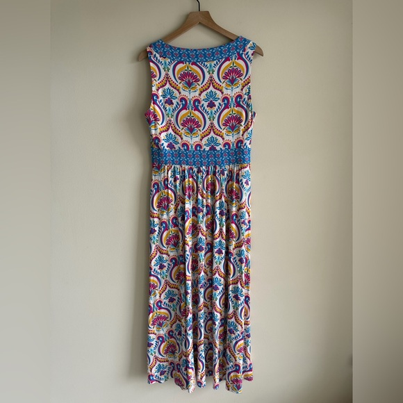 NWT Boden Olympia Maxi Dress Size 10R Colorful Print Pockets - Picture 8 of 12